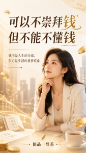人这一生，可以不崇拜钱，但不能不懂钱